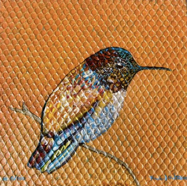 The Wishing Perch Limited Edition Monotype Print on Box Frame