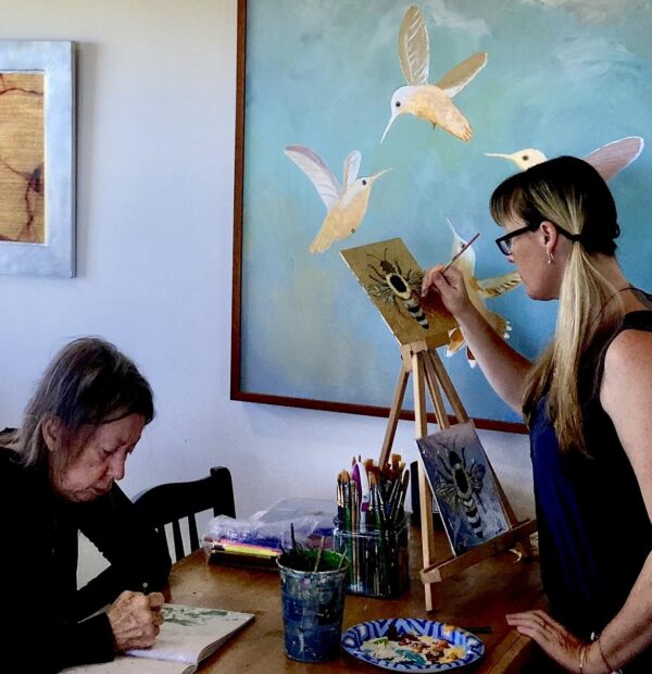 Rachael and her mom during covid. 2020