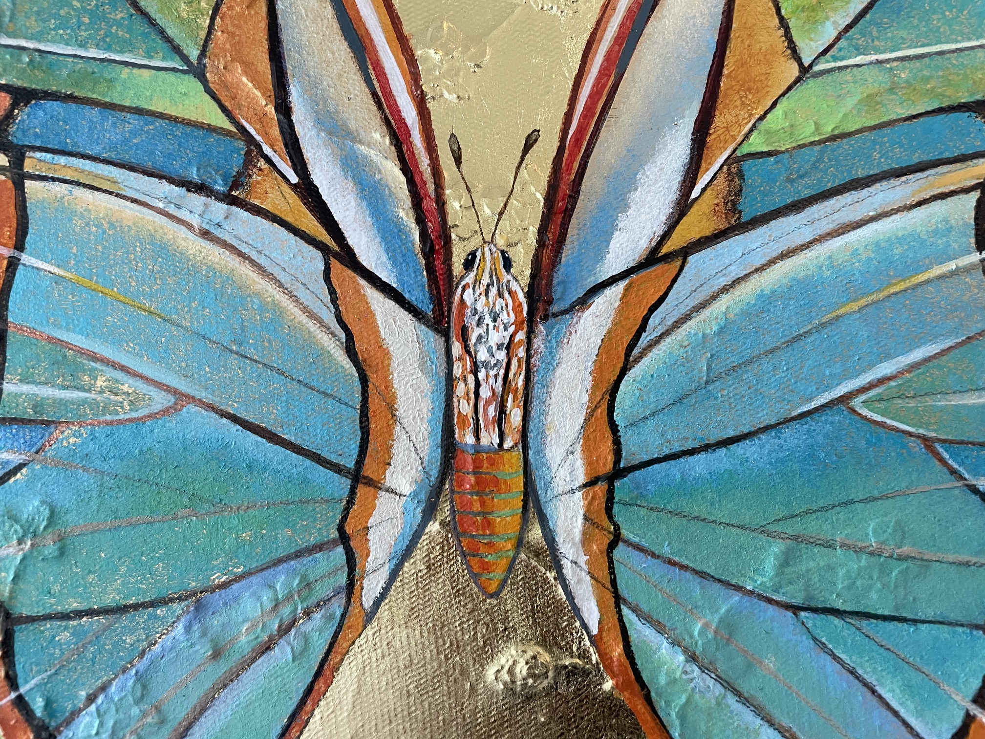 Malachite Wings - A New Original Painting (SOLD) - Image 4